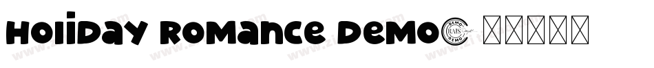 Holiday Romance Demo字体转换